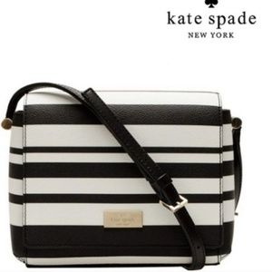 Kate Spade Crossbody black and white stripe